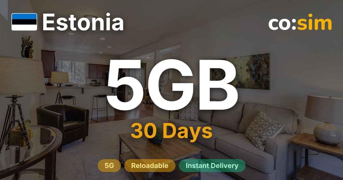 エストニア eSIM — 5GB