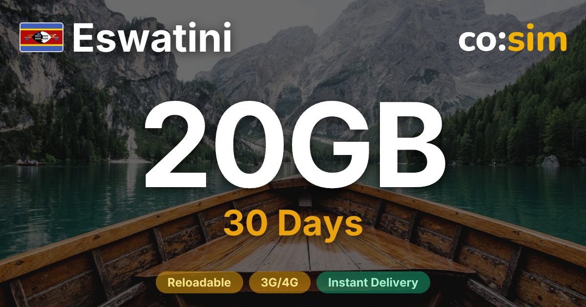Eswatini eSIM — 20GB