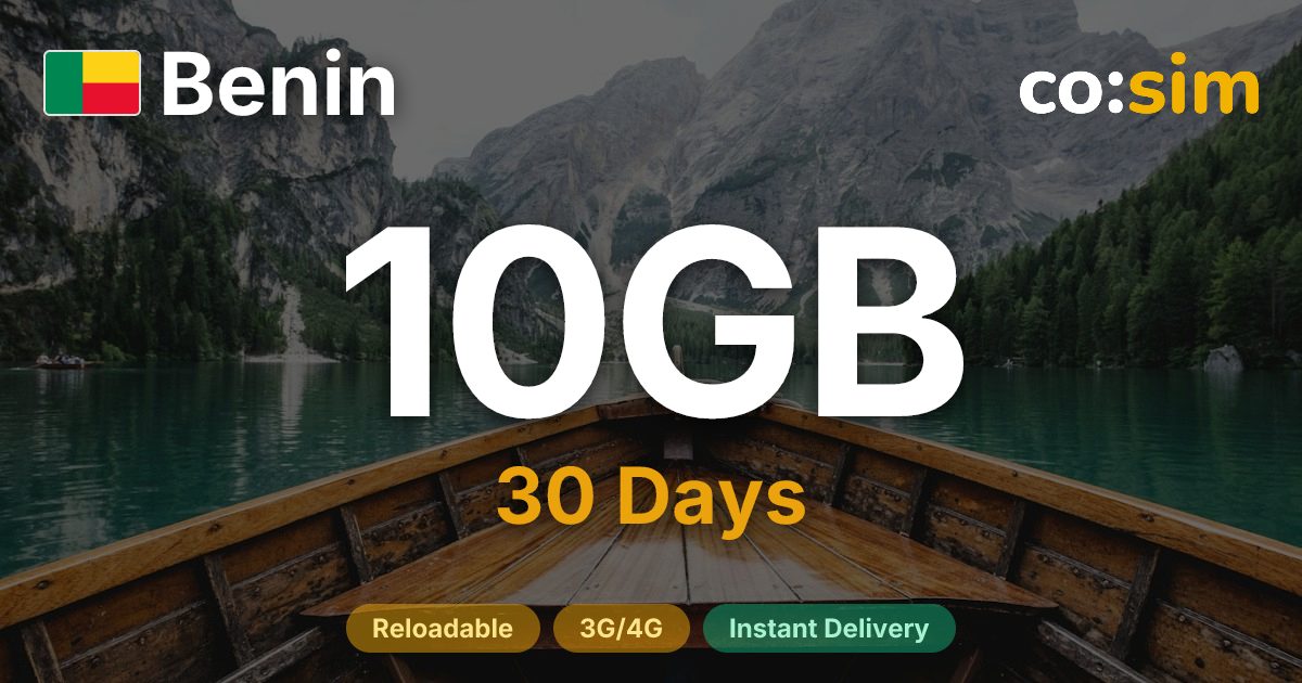 Benín eSIM — 10GB