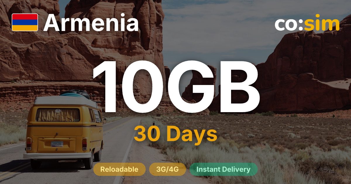 Armenia eSIM — 10GB