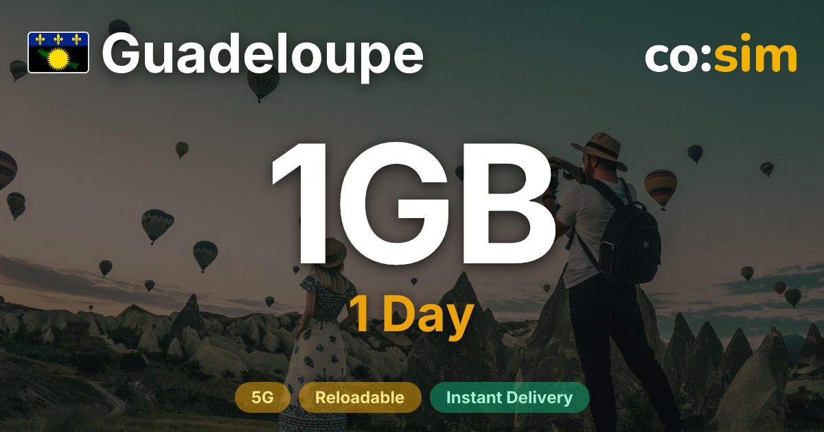 Guadeloupe eSIM — 1GB+∞