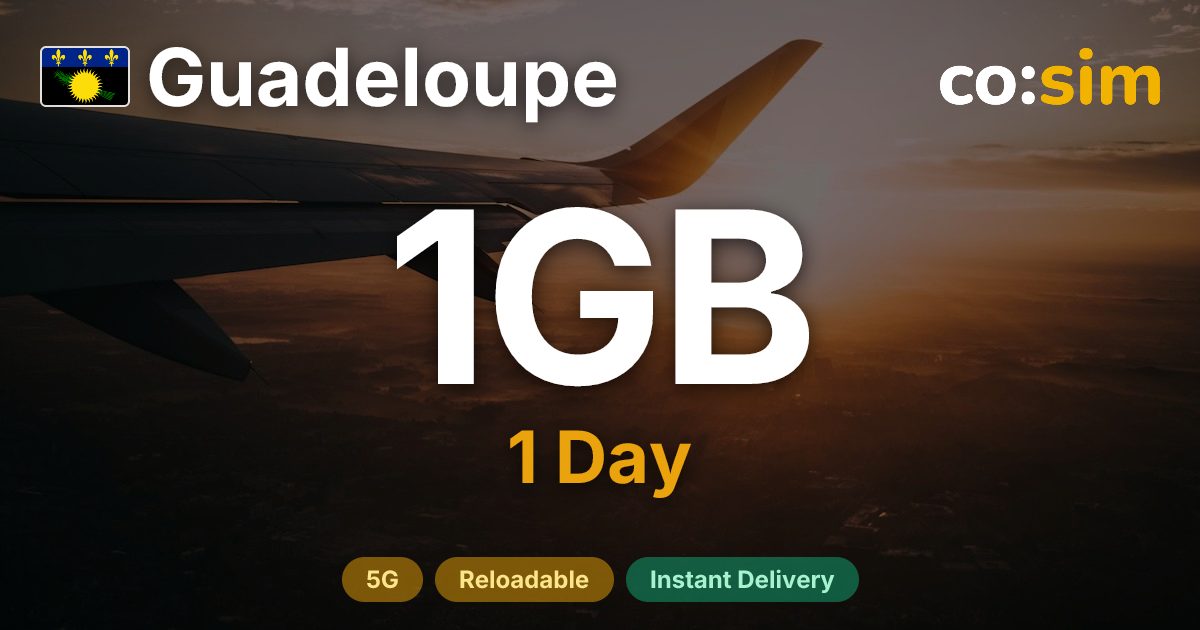 Guadeloupe eSIM — 1GB+∞