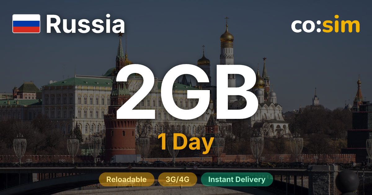 Russia eSIM — 2GB+∞