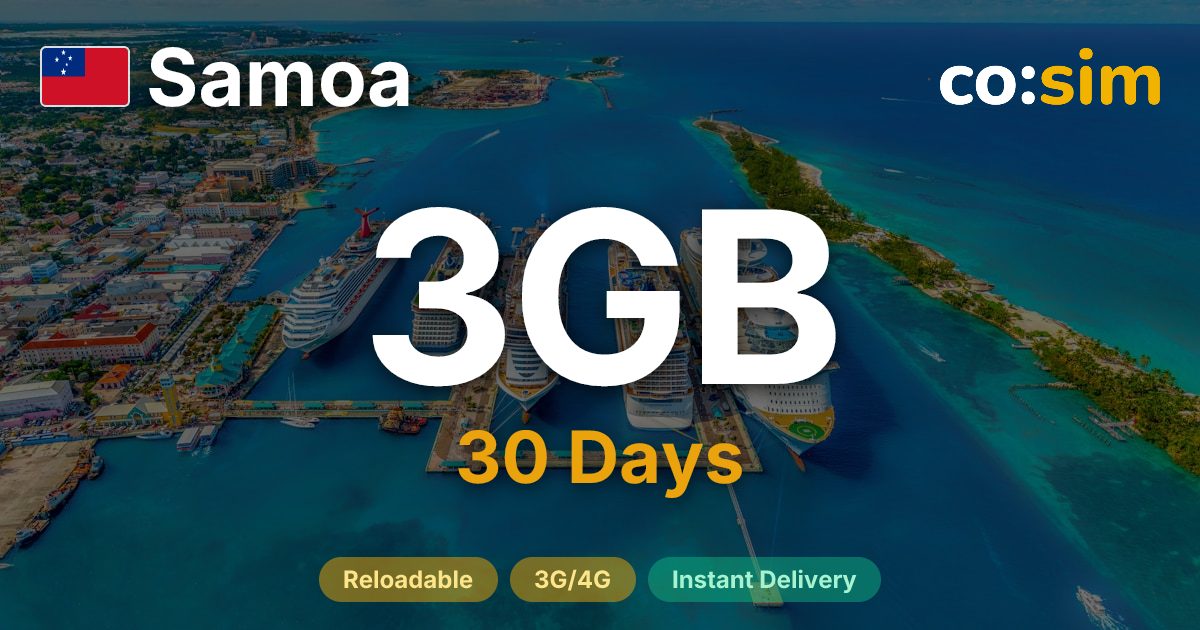 Samoa eSIM — 3GB