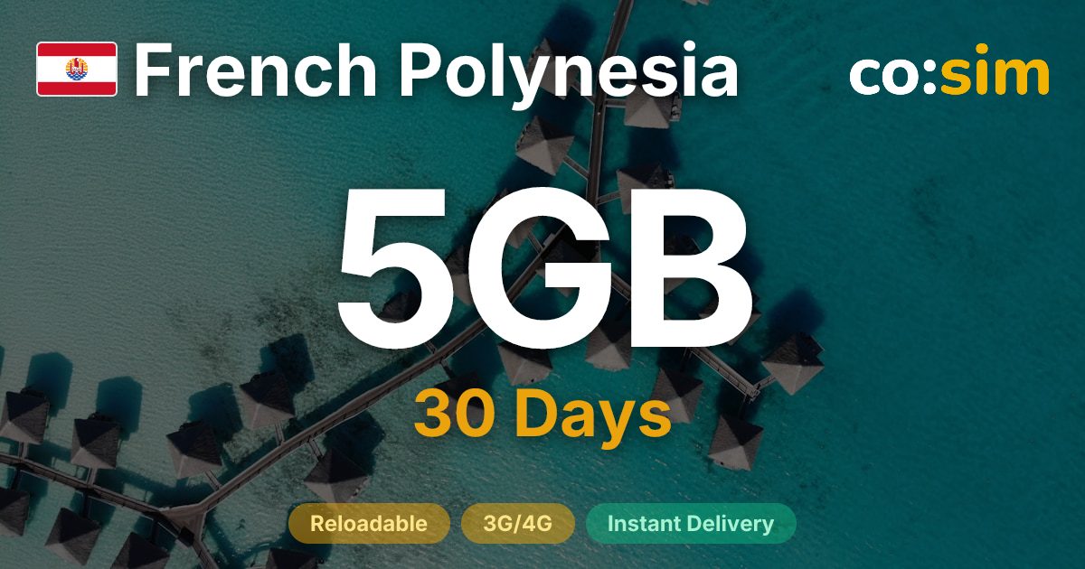 French Polynesia eSIM — 5GB