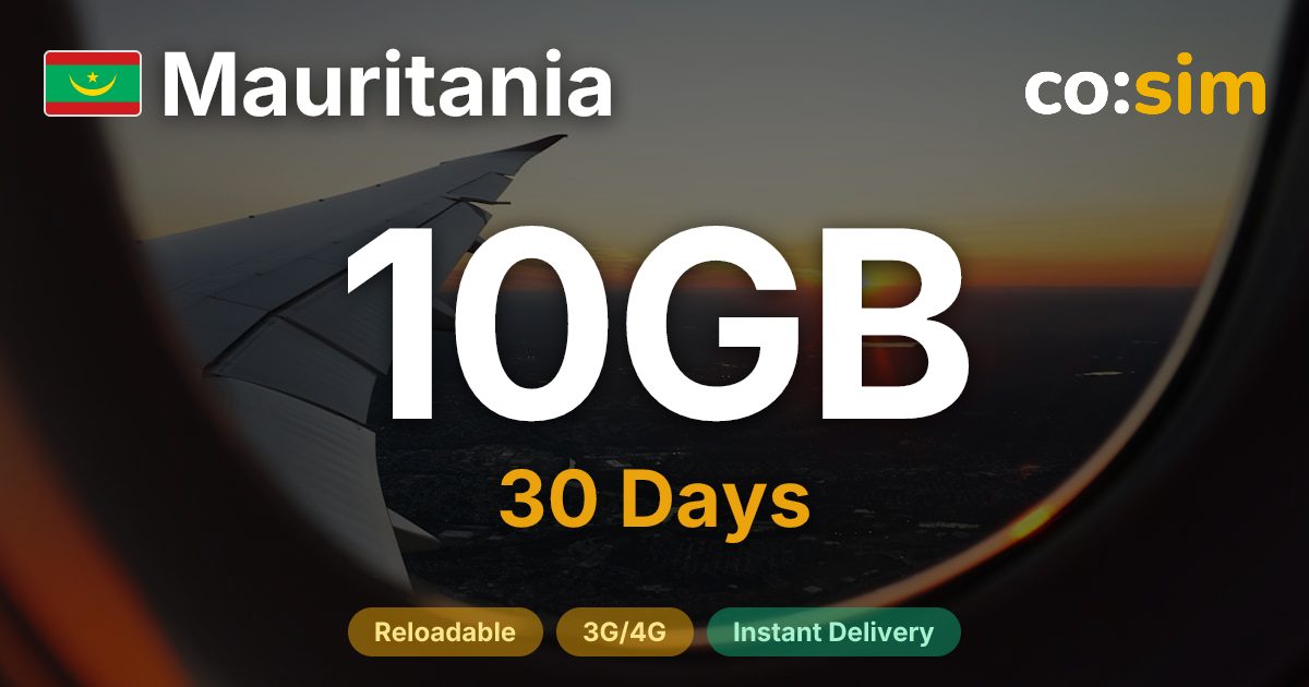 Mauritania eSIM — 10GB