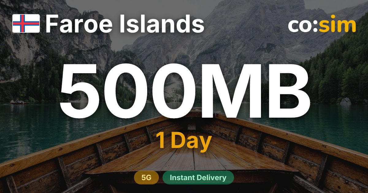 Faroe Islands eSIM — 500MB+∞