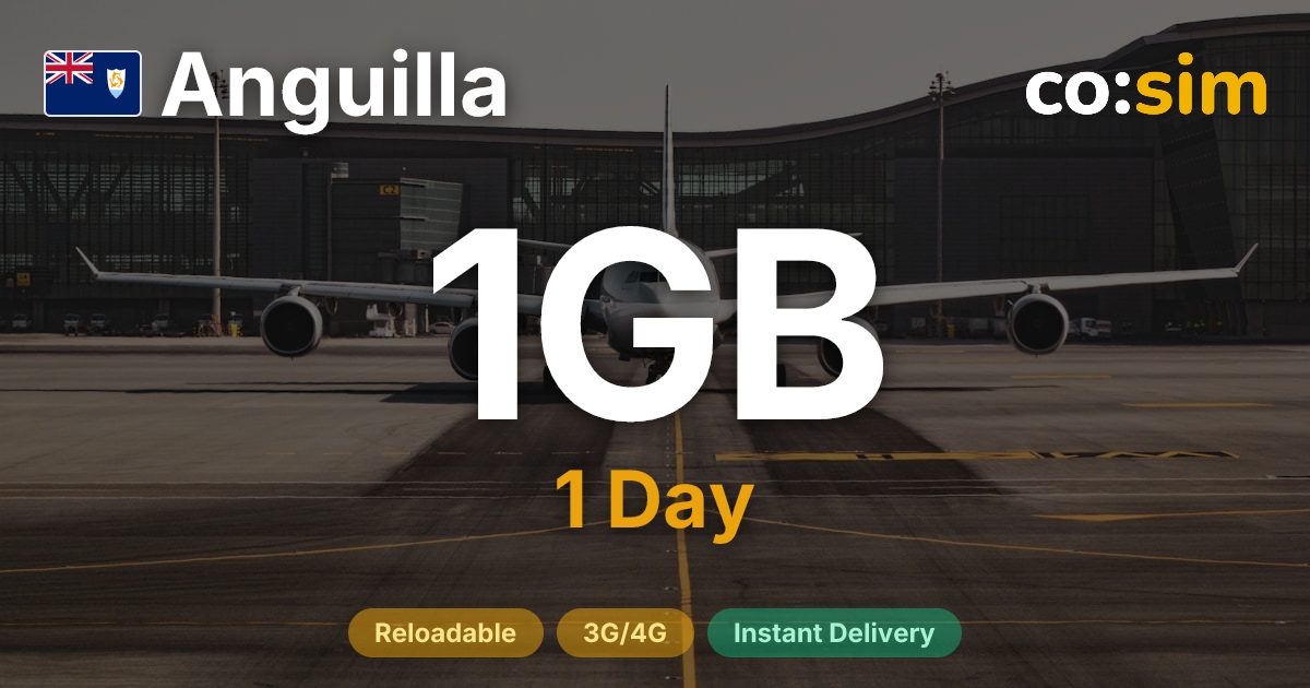 Anguilla eSIM — 1GB+∞