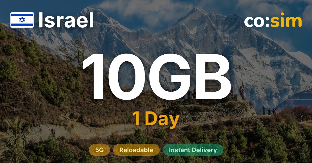 Israël eSIM — 10GB+∞