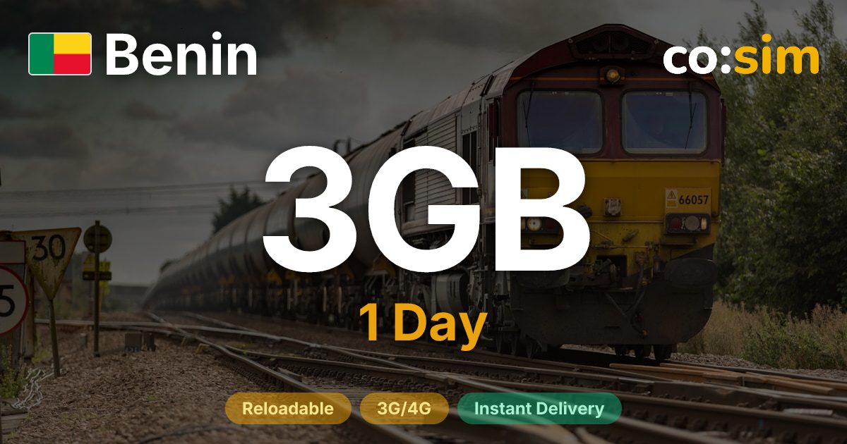 베냉 eSIM — 3GB+∞