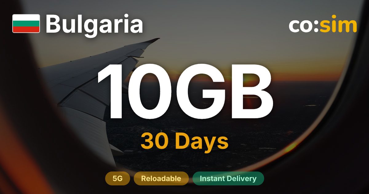 Bulgaria eSIM — 10GB