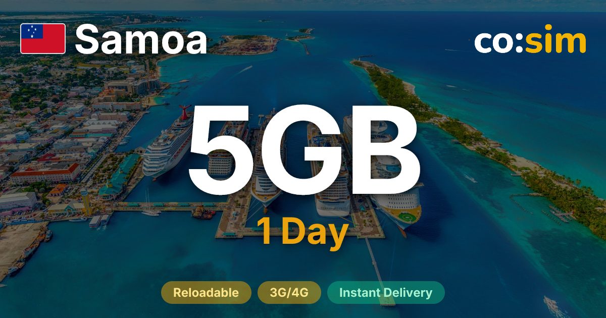 Samoa eSIM — 5GB+∞
