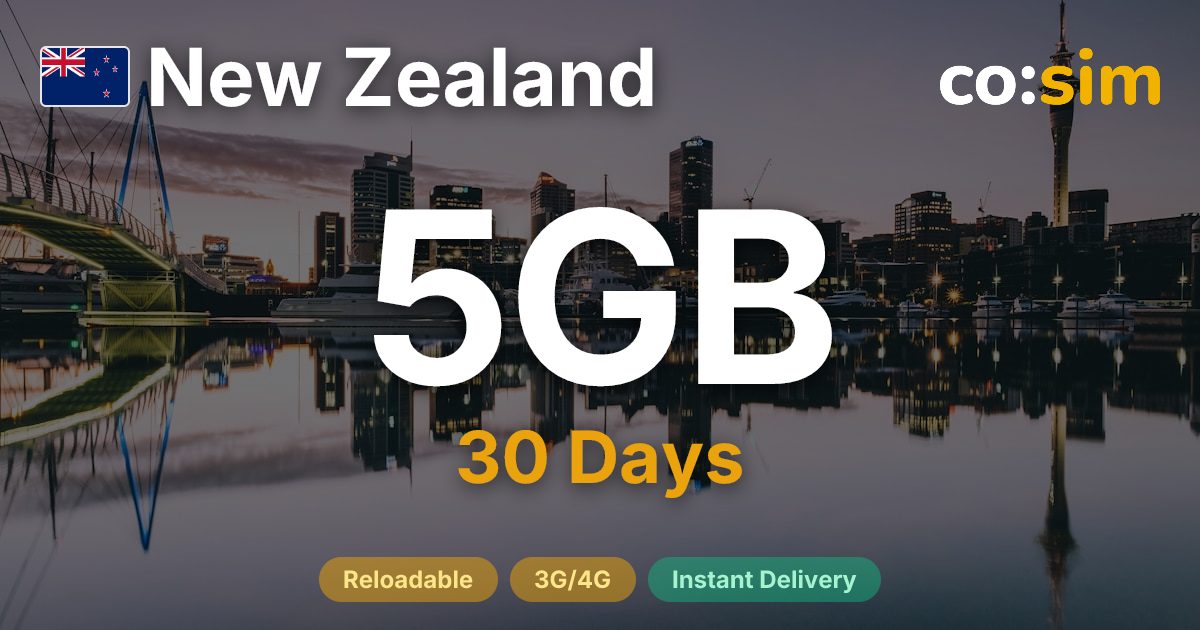 New Zealand eSIM — 5GB