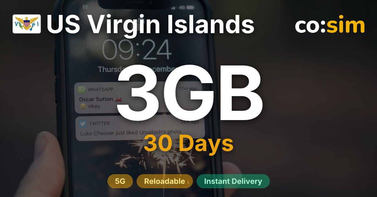 US Virgin Islands eSIM — 3GB