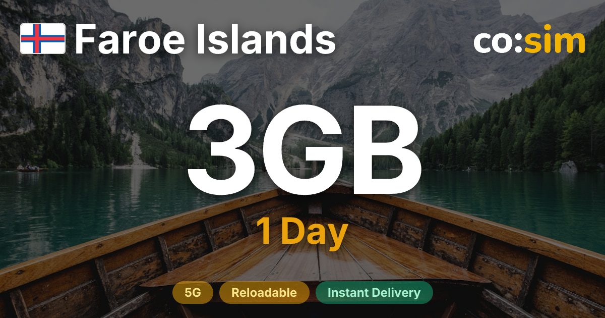 Faroe Islands eSIM — 3GB+∞