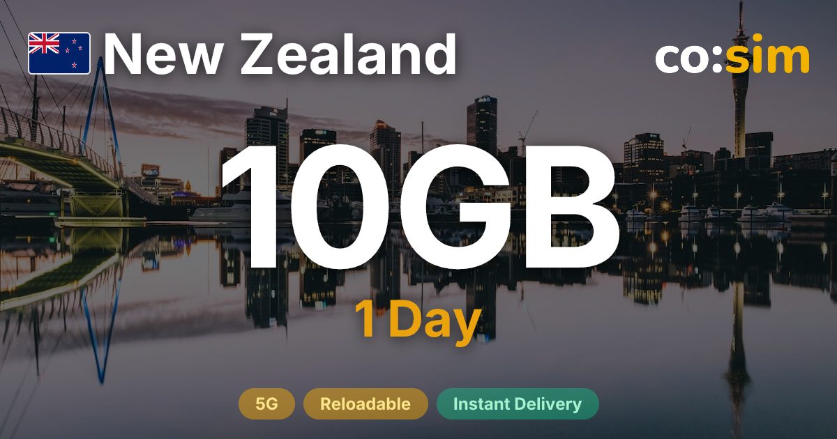 New Zealand eSIM — 10GB+∞