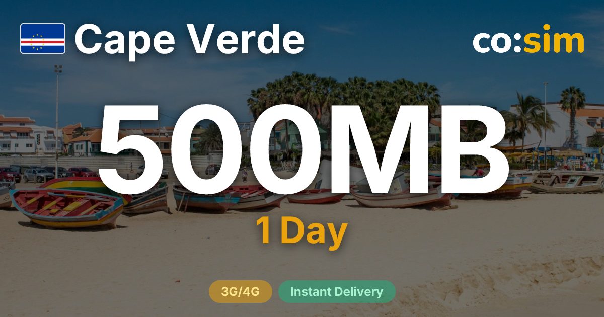 Cap-Vert eSIM — 500MB+∞