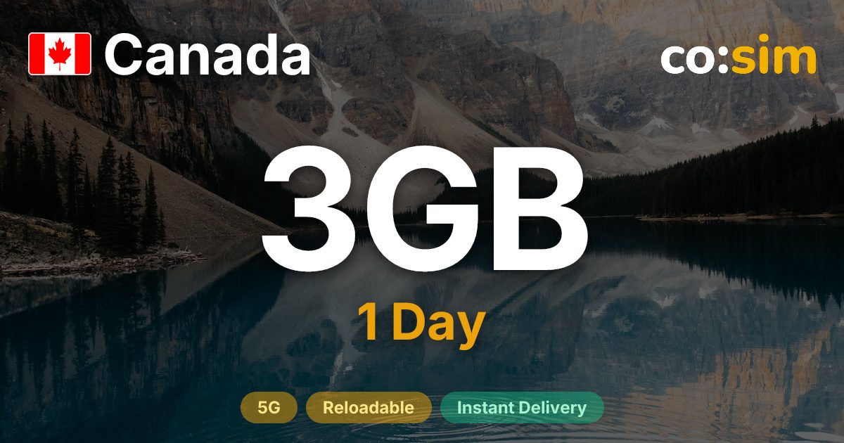 Canada eSIM — 3GB+∞