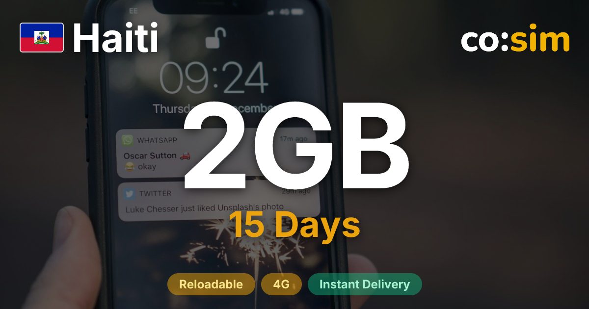 Haiti eSIM — 2GB