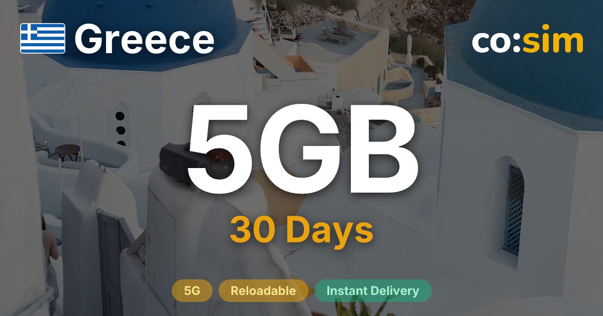 Greece eSIM — 5GB