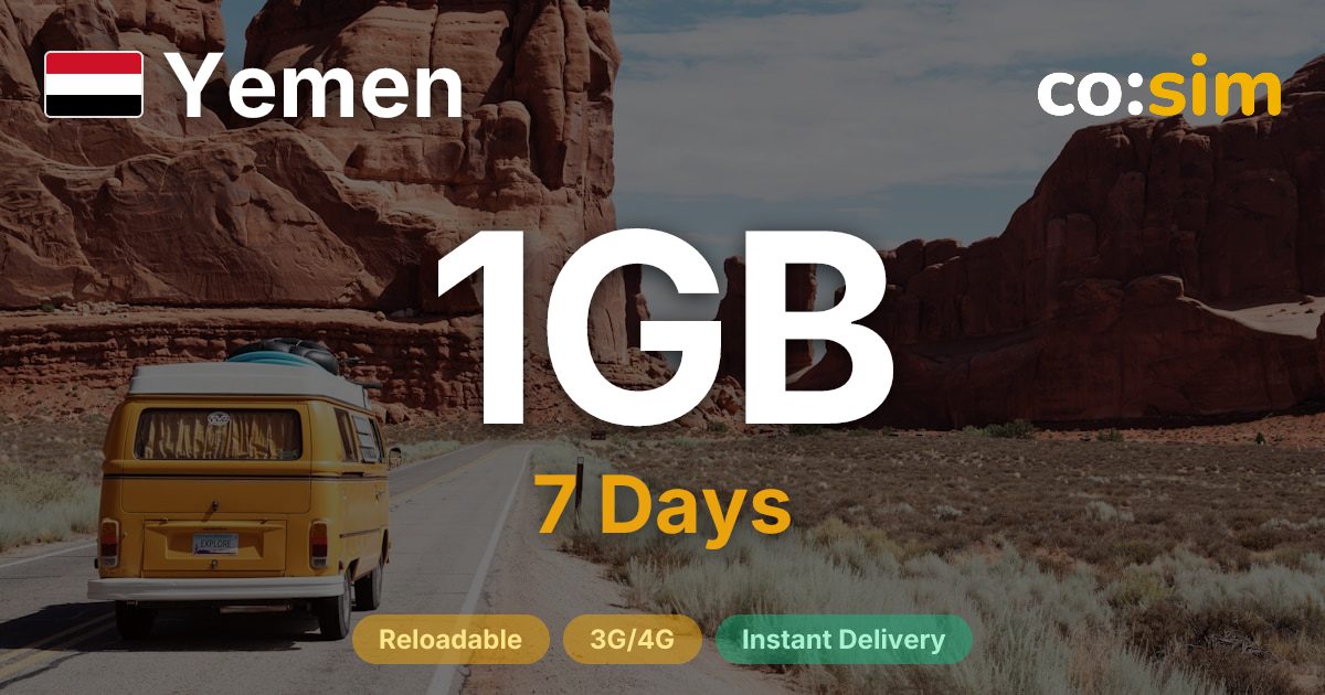 Yémen eSIM — 1GB