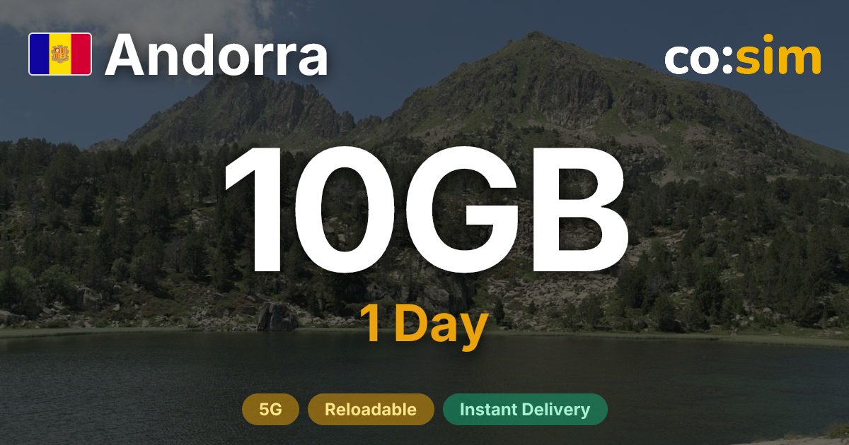 Andorra eSIM — 10GB+∞