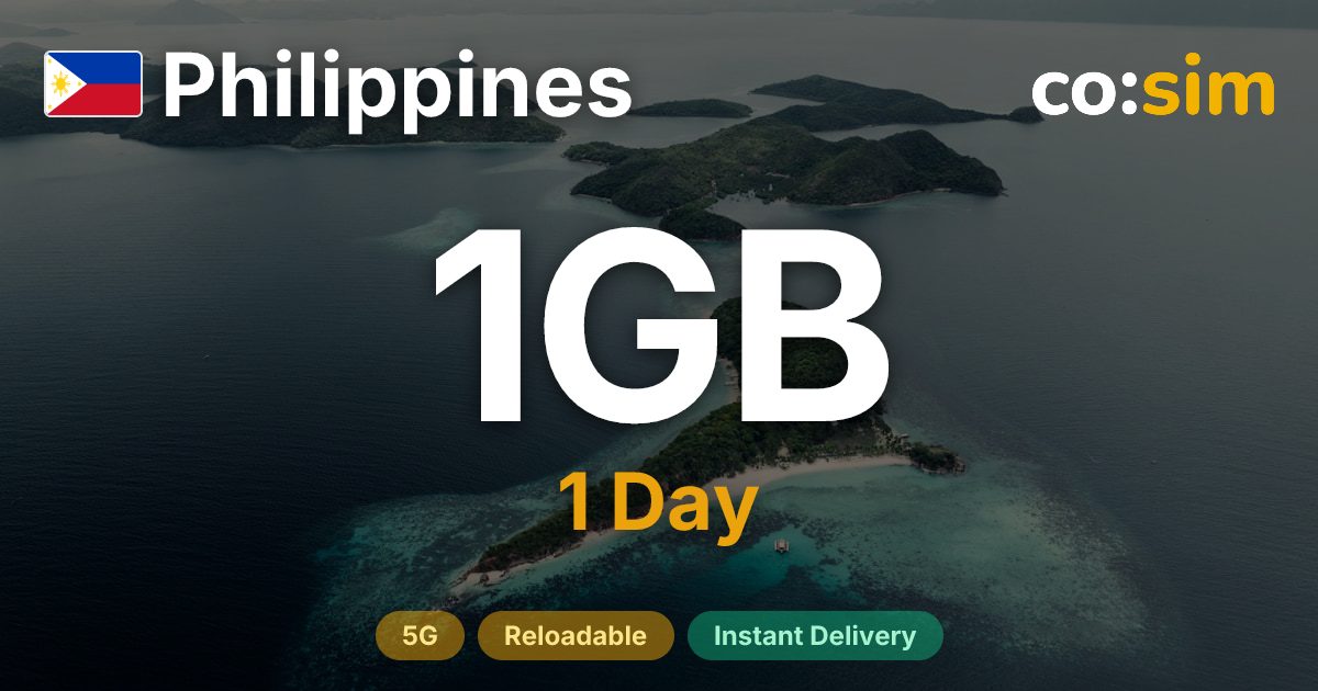 Philippines eSIM — 1GB+∞