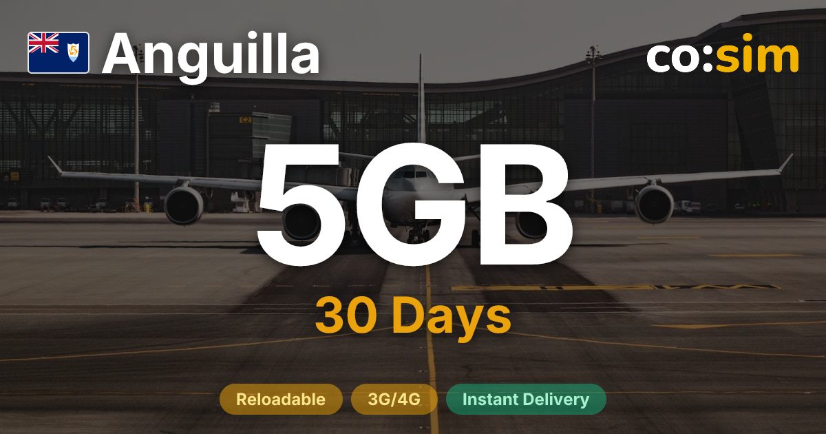 Anguilla eSIM — 5GB