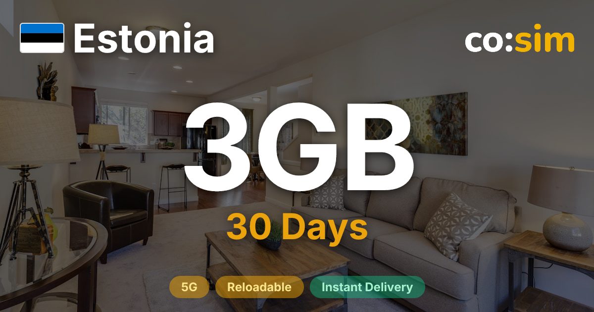Estonie eSIM — 3GB