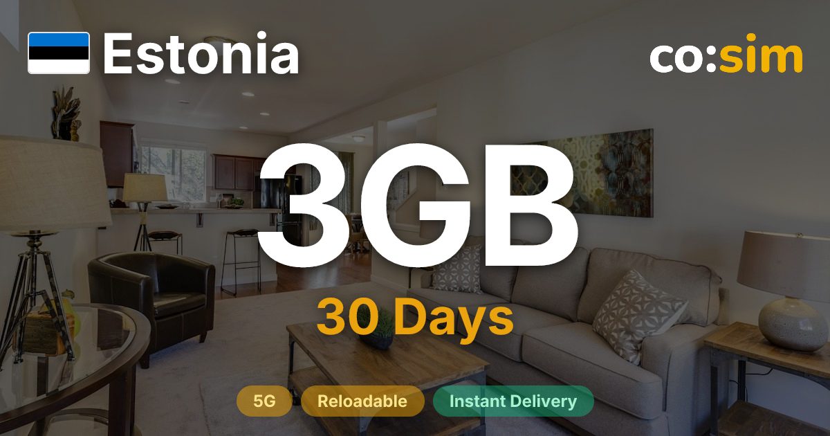 Estland eSIM — 3GB