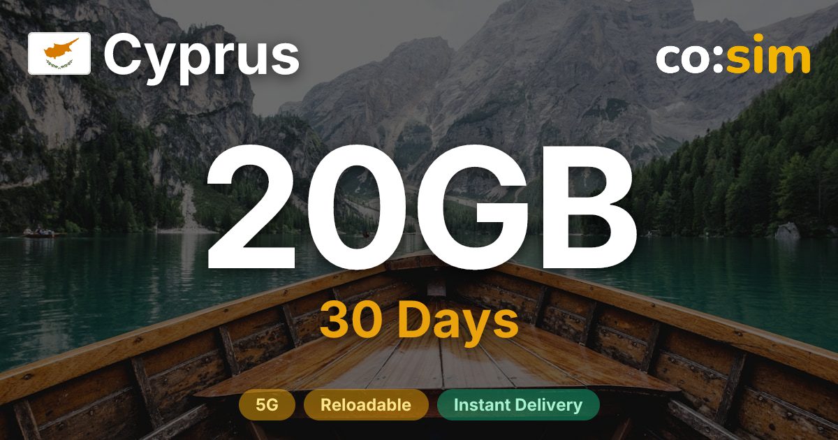 Cyprus eSIM — 20GB