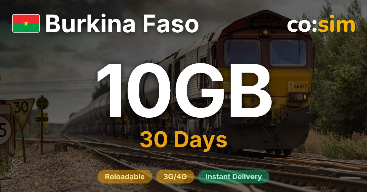 Burkina Faso eSIM — 10GB