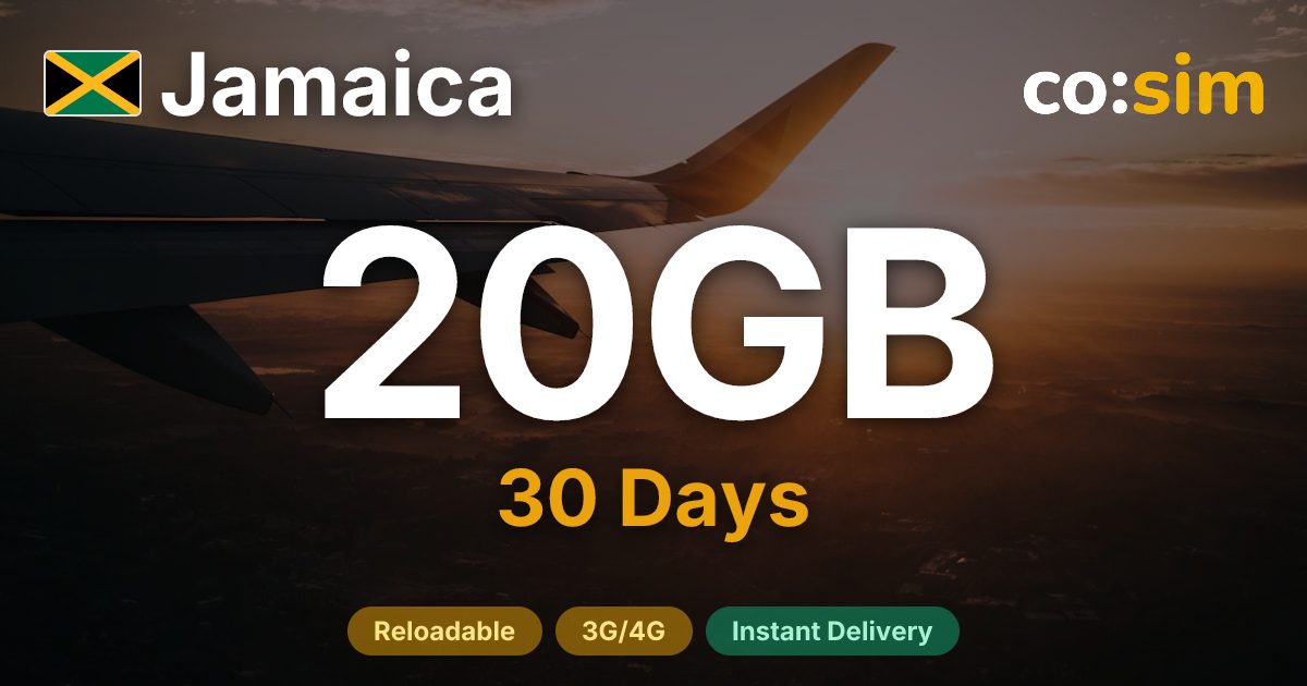 Jamaica eSIM — 20GB