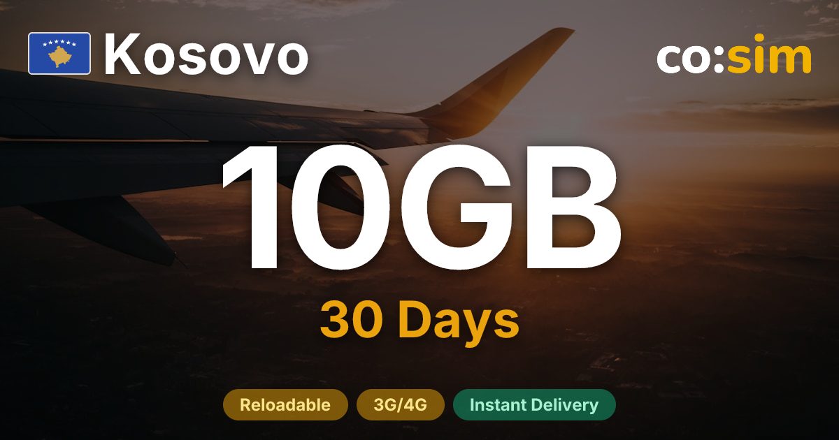 Kosovo eSIM — 10GB