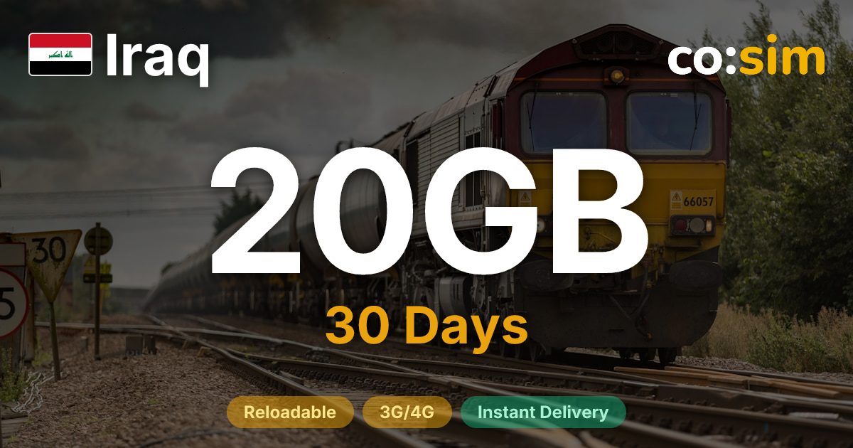Iraq eSIM — 20GB