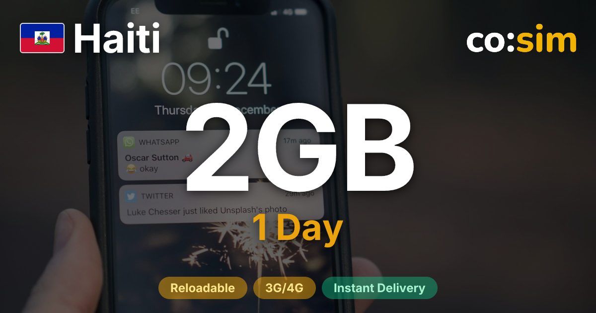海地 eSIM — 2GB+∞