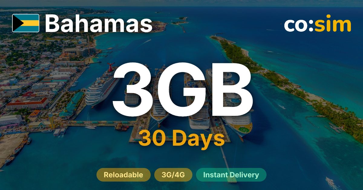 Bahamas eSIM — 3GB