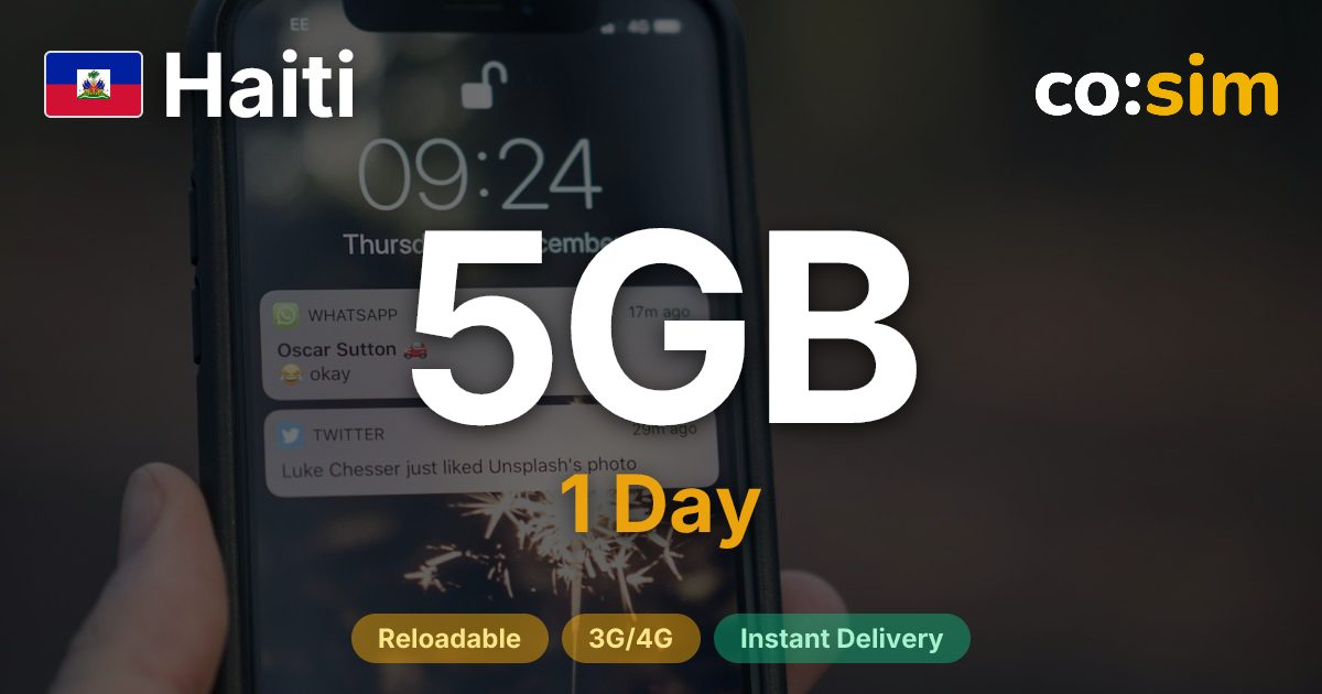 Haiti eSIM — 5GB+∞