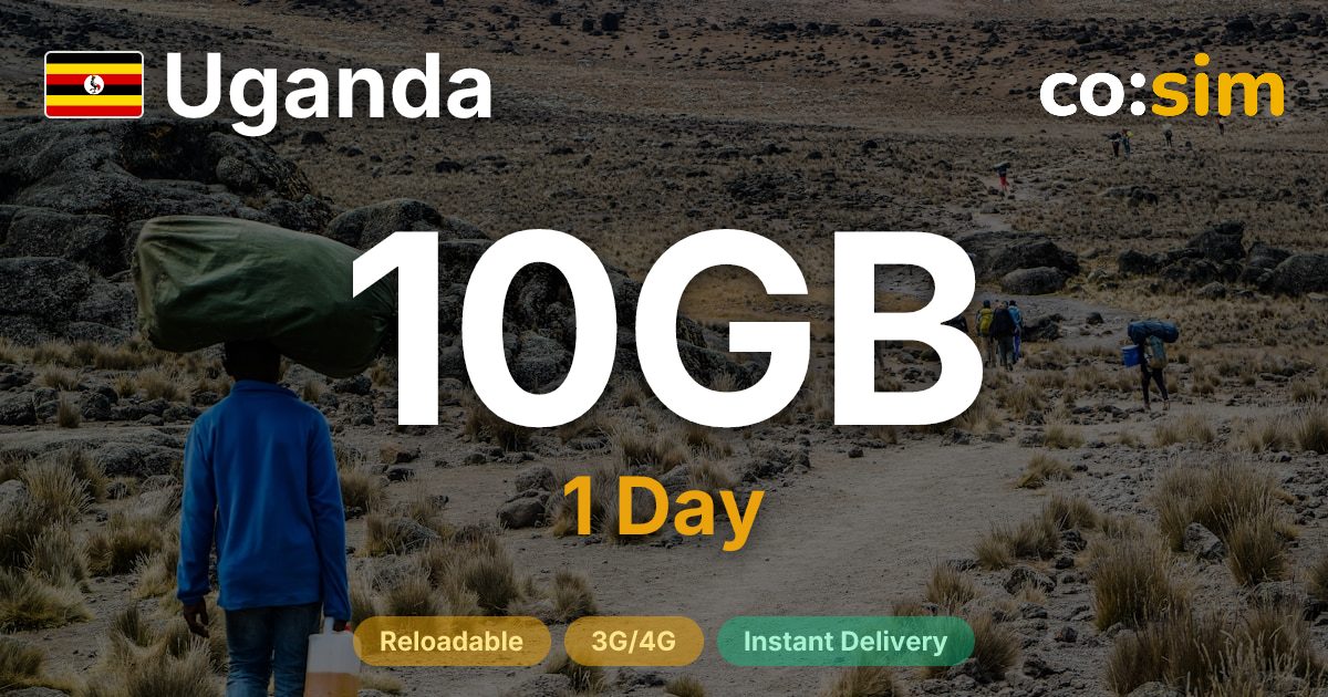 Uganda eSIM — 10GB+∞