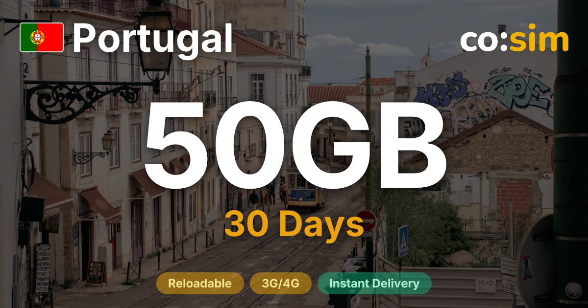 Portugal eSIM — 50GB