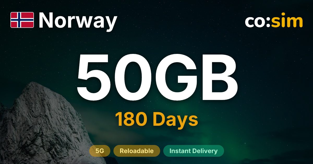 Norway eSIM — 50GB