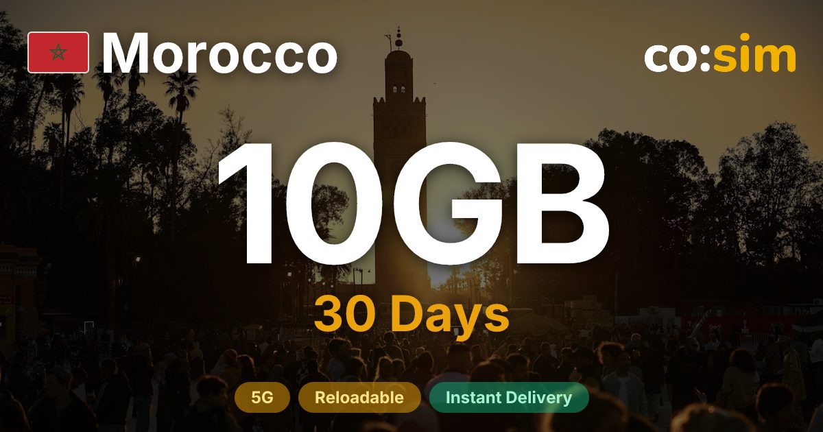 Morocco eSIM — 10GB