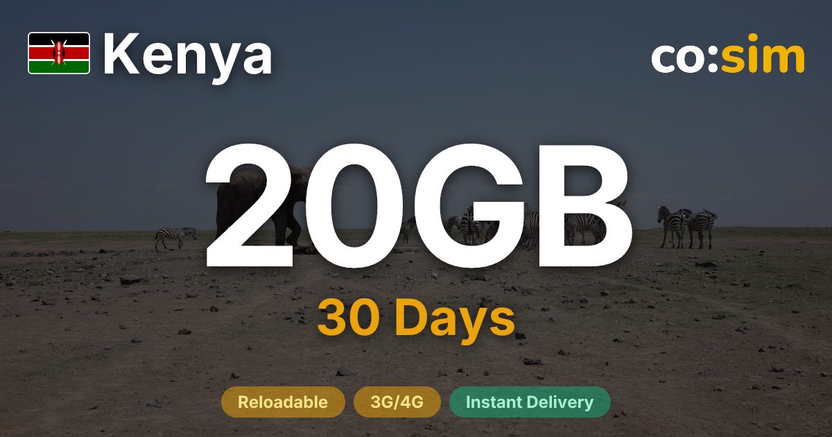 Kenya eSIM — 20GB