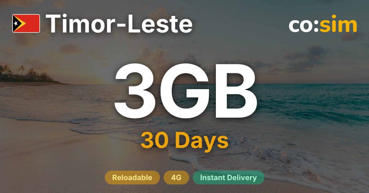 Timor-Leste eSIM — 3GB