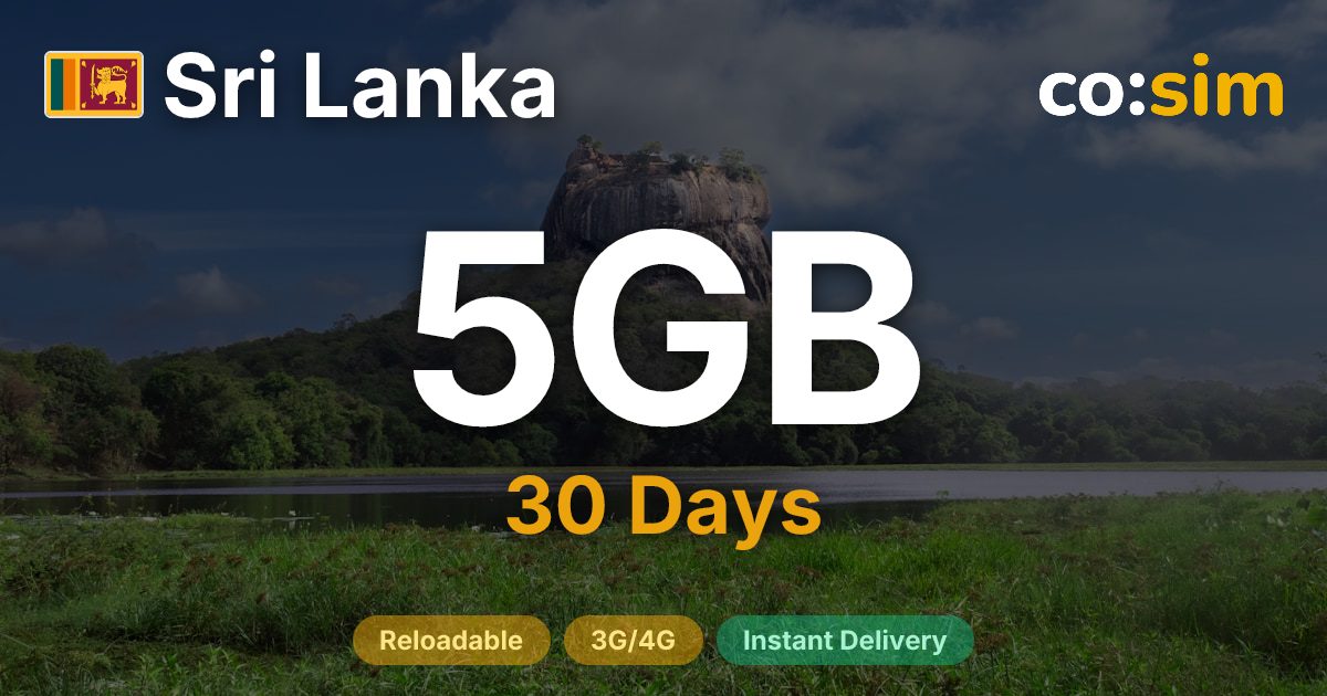 Sri Lanka eSIM — 5GB