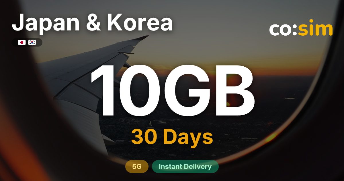 Japan & Korea eSIM — 10GB