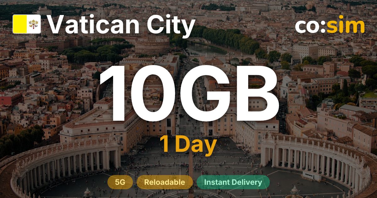 バチカン市国 eSIM — 10GB+∞
