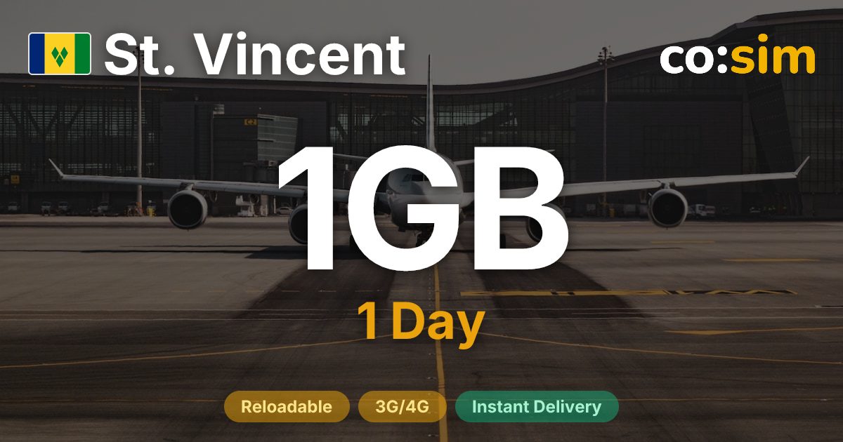 Saint-Vincent-et-les-Grenadines eSIM — 1GB+∞