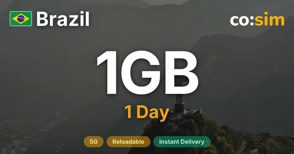 Brazil eSIM — 1GB+∞