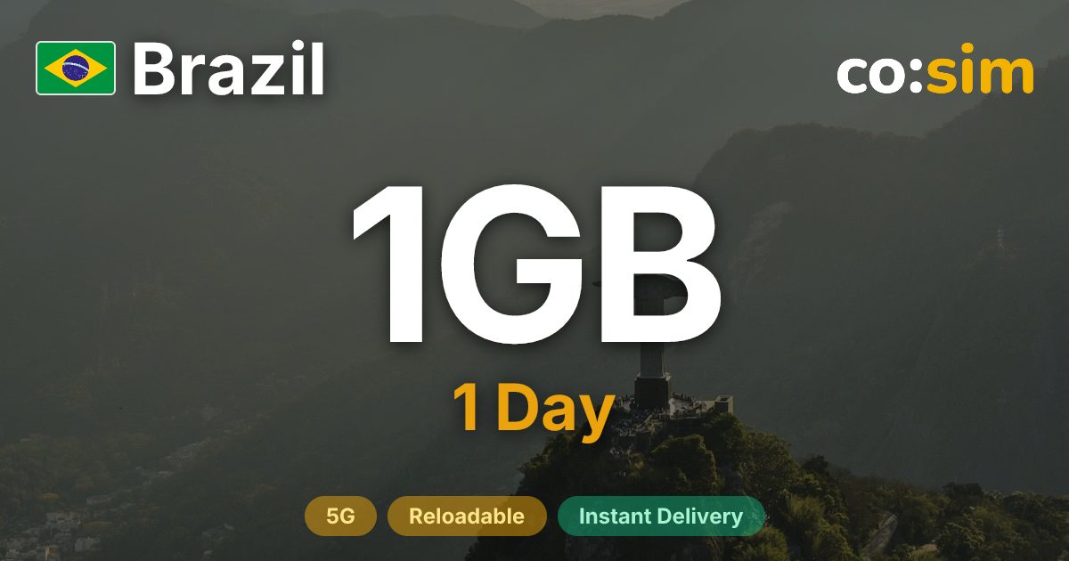 Brasilien eSIM — 1GB+∞